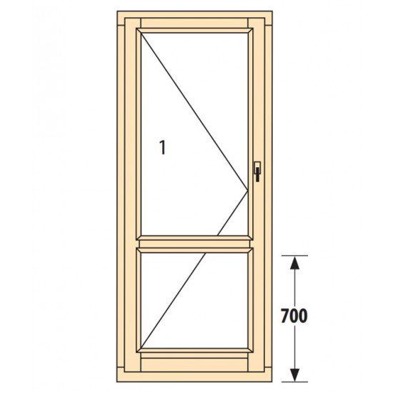 Прозорци и врати от дърво IV78-5