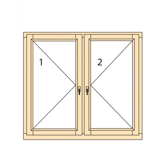 Прозорци и врати от дърво IV78-9