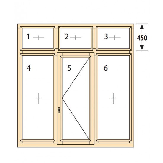 Прозорци и врати от дърво IV78-15