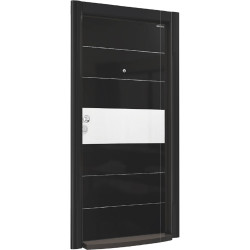 Блиндирана врата Италиански стил R 721 HG Black / Chrome