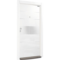 Блиндирана врата Италиански стил R 721HG White/ Chrome