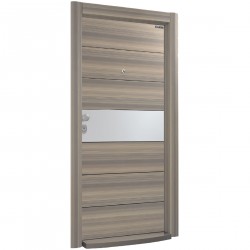 Блиндирана врата Италиански стил L 613 Mystic Walnut / Inox